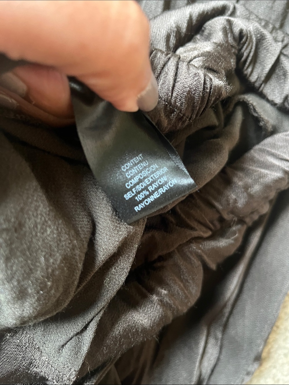 Livingston Wide Leg Satin Pants WAYF - Picture 7 of 8